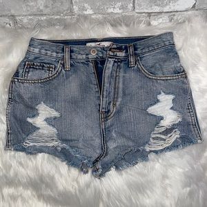 Denim shorts